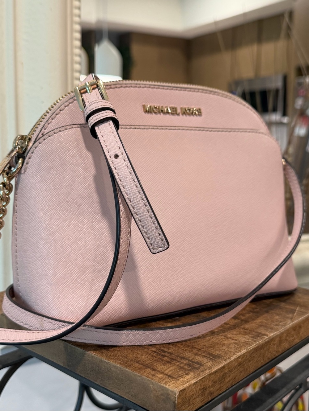 Michael Kors Blush Pink Saffiano Crossbody Bag